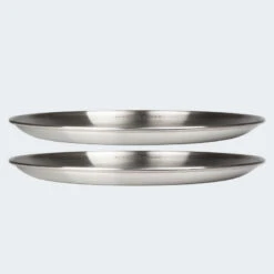 Assiette Plate De Camping | Diamètre Env. 23 Cm | Acier Inox | 2 Assiettes -Camping Rabais assiette plate de camping diametre env 23 cm acier inox 2 assiettes 6