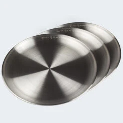 Assiette Plate De Camping | Diamètre Env. 23 Cm | Acier Inox | 3 Assiettes -Camping Rabais assiette plate de camping diametre env 23 cm acier inox 3 assiettes 3