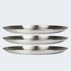 Assiette Plate De Camping | Diamètre Env. 23 Cm | Acier Inox | 3 Assiettes -Camping Rabais assiette plate de camping diametre env 23 cm acier inox 3 assiettes 6