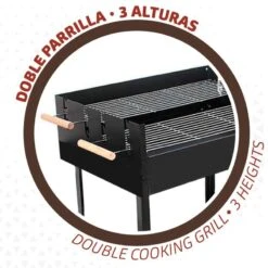 Barbecue Au Charbon De Bois Portable Aktive Double Grill -Camping Rabais barbecue au charbon de bois portable aktive double grill 2