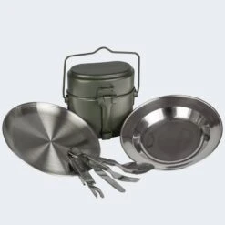 Batterie De Cuisine De Camping, Assiette Plate & Creuse Et Couverts Set 9 Batterie De Cuisine De Camping, Assiette Plate & Creuse Et Couverts Set -Camping Rabais batterie de cuisine de camping assiette plate and creuse et couverts set 2