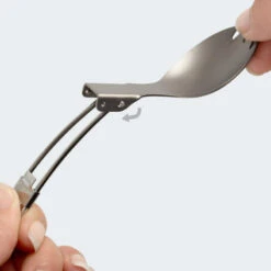 Batterie De Cuisine De Camping Set | Casseroles + Fourchette/Cuillère | Titane -Camping Rabais batterie de cuisine de camping set casseroles fourchettecuillere titane 4