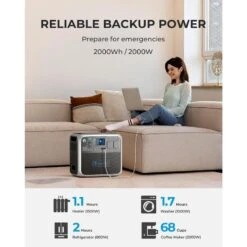 Camping Rabais -Camping Rabais bluetti ac200p generateur solaire 2000wh2000w pour camping car maison 1