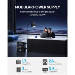 BLUETTI AC300+B300 Générateur Électrique 3072Wh,LiFePO4 Pour Panne De Courant -Camping Rabais bluetti ac300b300 generateur electrique 3072whlifepo4 pour panne de courant 3