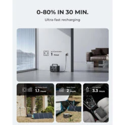 BLUETTI Générateur Électrique EB3A+PV200 268Wh/600W LiFePO4 Batterie Pour Voyage -Camping Rabais bluetti generateur electrique eb3apv200 268wh600w lifepo4 batterie pour voyage 3