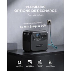 BLUETTI Générateur Électrique Solaire AC180 Avec Panneau Solaire PV200 10 BLUETTI Générateur Électrique Solaire AC180 Avec Panneau Solaire PV200 -Camping Rabais bluetti generateur electrique solaire ac180 avec panneau solaire pv200 3