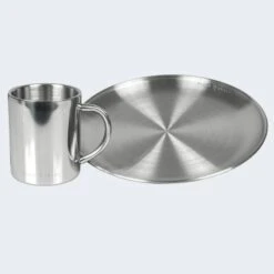 Camping Assiette Plate Et Tasse Isotherme Set | Acier Inoxydable -Camping Rabais camping assiette plate et tasse isotherme set acier inoxydable 2