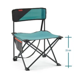 Quechua CHAISE BASSE PLIANTE DE CAMPING MH100 Bleue -Camping Rabais chaise basse pliante de camping mh100 bleue 3