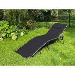 Chaise Longue Torget - Transat - Bain De Soleil 190x60x30 Cm - 150 Kg - Pliable -Camping Rabais chaise longue torget transat bain de soleil 190x60x30 cm 150 kg pliable 4