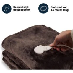 Couverture Électrique Luvego Avec Polaire/Sherpa - Brun Foncé 11 Couverture Électrique Luvego Avec Polaire/Sherpa - Brun Foncé -Camping Rabais couverture electrique luvego avec polairesherpa brun fonce 4