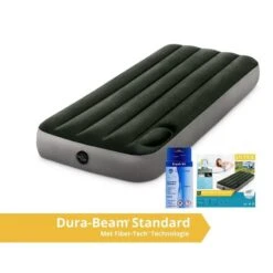 Intex Downy Jr. Twin Airbed - Lit Gonflable - 191x76x25cm - Avec Accessoires