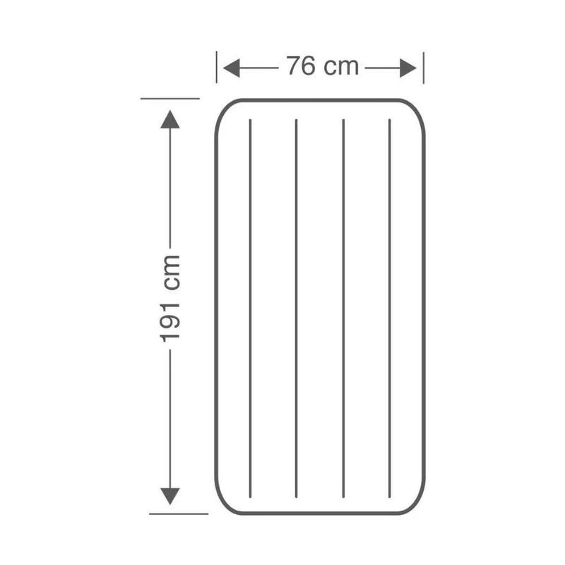 Intex Downy Jr. Twin Airbed - Lit Gonflable - 191x76x25cm - Avec Accessoires 4 Intex Downy Jr. Twin Airbed - Lit Gonflable - 191x76x25cm - Avec Accessoires – Image 4