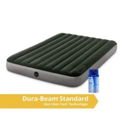 Intex Downy Queen Airbed - Lit Gonflable - 203x152x25cm - Avec Accessoires