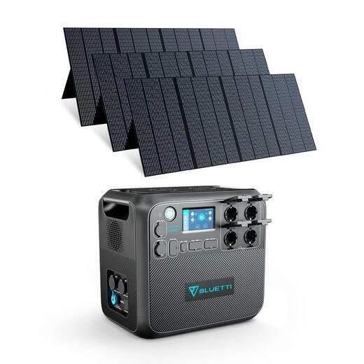 Générateur Solaire BLUETTI AC200MAX+3 PV350 Panneaux Solaires Pour Le Voyage 1 Générateur Solaire BLUETTI AC200MAX+3 PV350 Panneaux Solaires Pour Le Voyage
