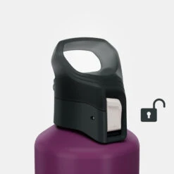 Quechua Gourde Alu 1L Avec Bouchon à Ouverture Rapide Pour La Randonnée - Violet 14 Quechua Gourde Alu 1L Avec Bouchon à Ouverture Rapide Pour La Randonnée - Violet -Camping Rabais gourde alu 1l avec bouchon a ouverture rapide pour la randonnee violet 4
