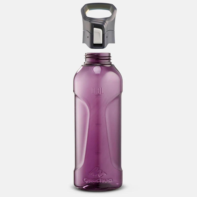 Quechua Gourde Ecozen® 0,8L Avec Bouchon Ouverture Rapide Pour La Randonnée - Violet 10 Quechua Gourde Ecozen® 0,8L Avec Bouchon Ouverture Rapide Pour La Randonnée - Violet – Image 10