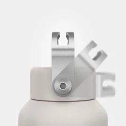 Quechua Gourde Inox 0,6L Avec Bouchon à Vis Pour La Randonnée - Blanc -Camping Rabais gourde inox 06l avec bouchon a vis pour la randonnee blanc 4