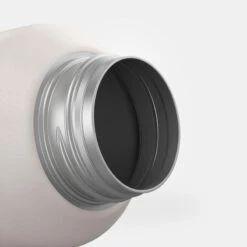 Quechua Gourde Inox 0,6L Avec Bouchon à Vis Pour La Randonnée - Blanc -Camping Rabais gourde inox 06l avec bouchon a vis pour la randonnee blanc 6