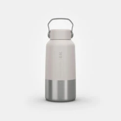 Quechua Gourde Inox 0,6L Avec Bouchon à Vis Pour La Randonnée - Blanc -Camping Rabais gourde inox 06l avec bouchon a vis pour la randonnee blanc 9