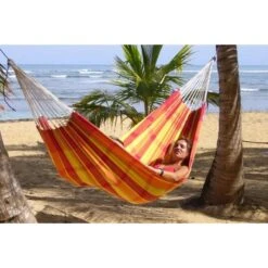 Hamac Amazonas Barbados Papaya -Camping Rabais hamac amazonas barbados papaya 4
