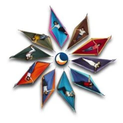 TICKET TO THE MOON Hamac Original Bleu / Turquoise -Camping Rabais hamac original bleu turquoise 3