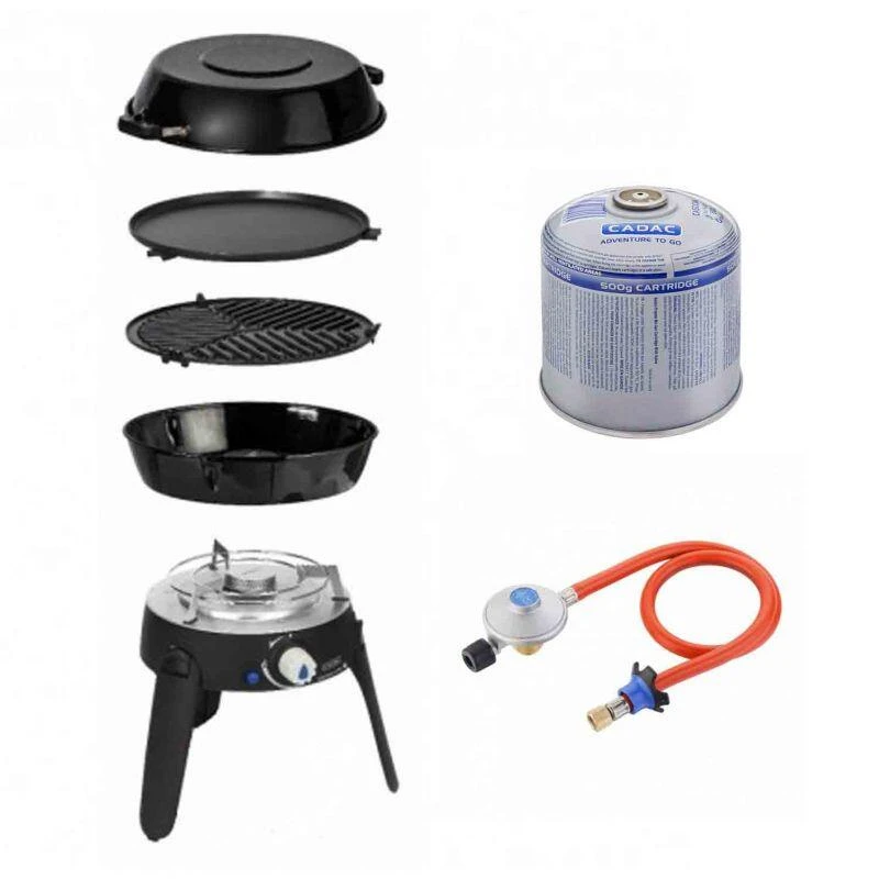 PACK CADAC Barbecue Gaz Safari Chef 30 + Détendeur + Cartouche De Gaz 1 PACK CADAC Barbecue Gaz Safari Chef 30 + Détendeur + Cartouche De Gaz