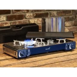 Set Réchaud à Gaz 2 Feux - Skandika Brann - Camping - Allumage Piezo - Mallette -Camping Rabais set rechaud a gaz 2 feux skandika brann camping allumage piezo mallette 5