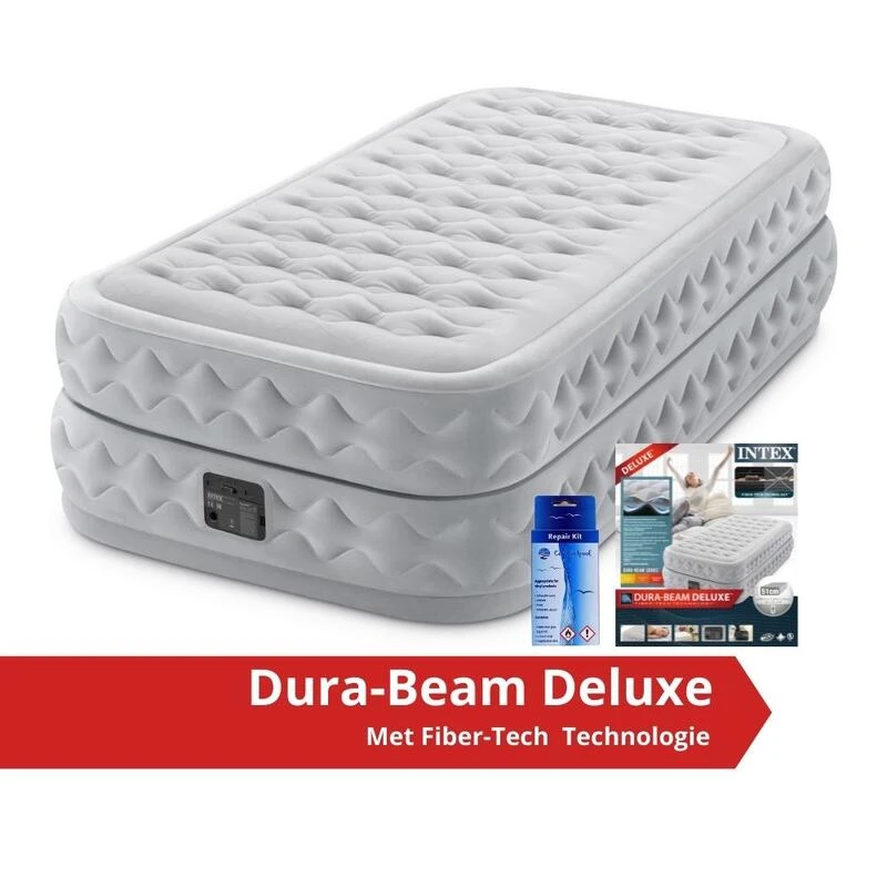 Intex Supreme Air-Flow Twin Airbed - Lit Gonflable - 191x99x51cm - Compris Accessoires 1 Intex Supreme Air-Flow Twin Airbed - Lit Gonflable - 191x99x51cm - Compris Accessoires