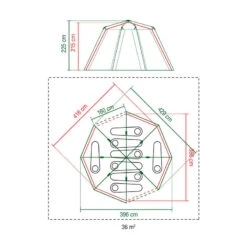 Tente Coleman Octagon 8 (Verte) 11 Tente Coleman Octagon 8 (Verte) -Camping Rabais tente coleman octagon 8 verte 5