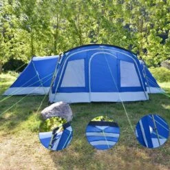 Tente Familiale Dôme Nimbus 12 - Camping - 12 Personnes - 3 Cabines -Camping Rabais tente familiale dome nimbus 12 camping 12 personnes 3 cabines 5