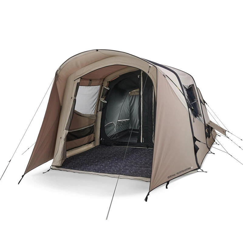 Quechua Tente Gonflable De Camping - AirSeconds 4.2 Polycoton - 4 Personnes - 2 Chambres 1 Quechua Tente Gonflable De Camping - AirSeconds 4.2 Polycoton - 4 Personnes - 2 Chambres