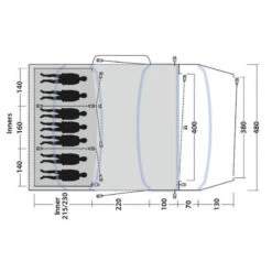 Tente Gonflable Outwell Jacksondale 7PA 7 Tente Gonflable Outwell Jacksondale 7PA -Camping Rabais tente gonflable outwell jacksondale 7pa 2