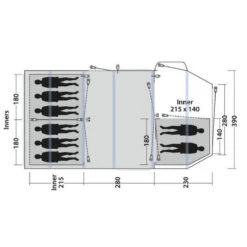 Tente Gonflable Outwell Knightdale 8PA -Camping Rabais tente gonflable outwell knightdale 8pa 2