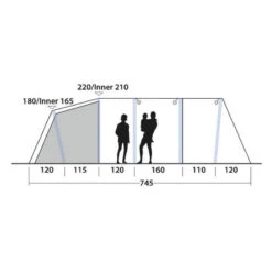 Tente Gonflable Outwell Knightdale 8PA -Camping Rabais tente gonflable outwell knightdale 8pa 3