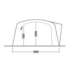 Tente Gonflable Outwell Knightdale 8PA -Camping Rabais tente gonflable outwell knightdale 8pa 4