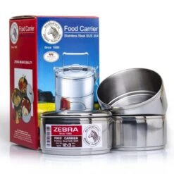 Zebra Porte-nourriture En Acier Inoxydable 12cm X 3 Couches -Camping Rabais zebra porte nourriture en acier inoxydable 12cm x 3 couches 2